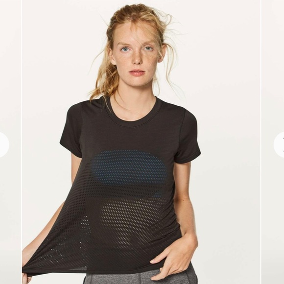 FINAL OFFER-Lululemon Breeze By Short Sleeve Black / Black - Picture 5 of 5
